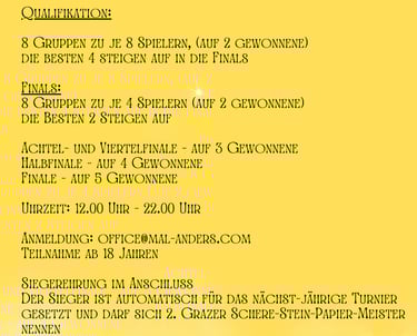 Regeln Schere Stein Papier Meisterschaft