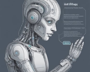 A modern customer service interface showcasing AI automation.