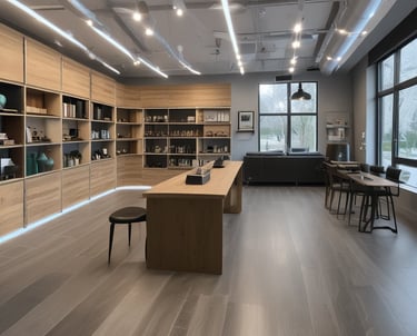 a room with a lot of wood paneling and a lot of wood paneling