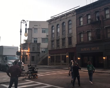 Cody Laper on the Fox Studios lot in Los Angeles, during the filming of Drastic Measures.