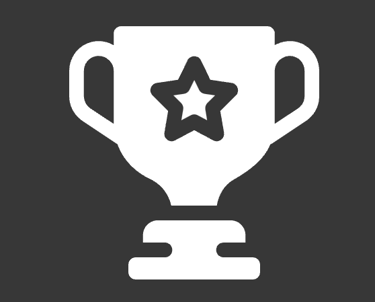 Optimization section indicated by a trophy cup with a star on it