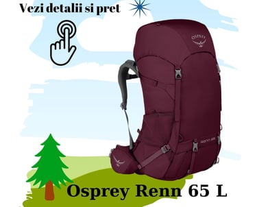 sportisimo osprey renn 65 l util in drumetii cu cortul
