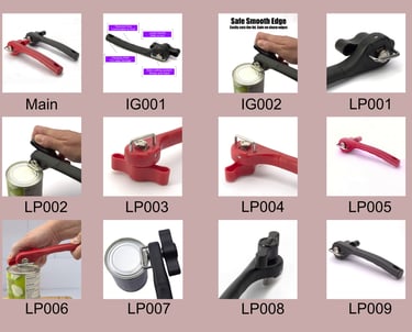 Sample product images layed out on a a pdf to show the item from all angles.