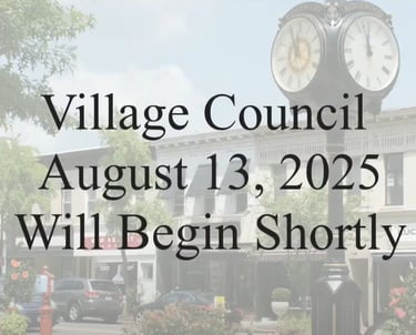 Village Council Town Hall Thumbnail Cover - shows date