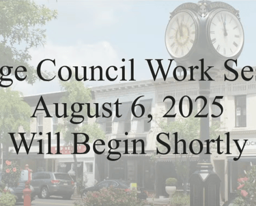 Village Council Town Hall Thumbnail Cover - shows date