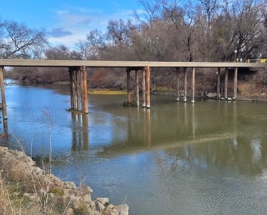 Tributary to the Sacramento River in Sutter County, CA.