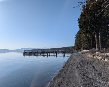 West shore of Lake Tahoe in Placer County, CA