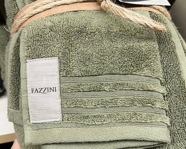 Asciugamani Fazzini verdi