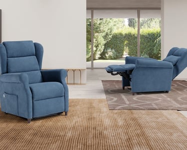Poltrone ergonomiche blu