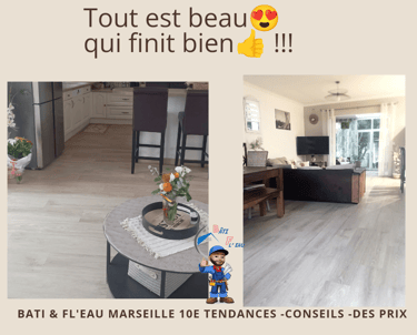 rénovation maison, pose de parquet flottant 