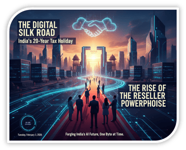 the digital silk road India's 20 year tax holiday forging AI future and Bharat hub