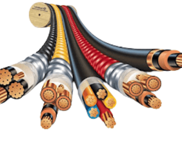 Cables with different types of wires