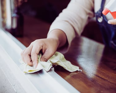 Nettoyage Encadrements et Rebords de Fenêtres à bruxelles