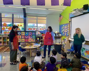 tk lesson in the classroom