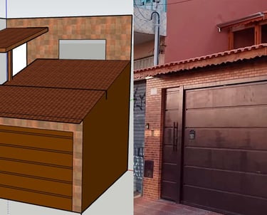 Projeto em 3D de Churrasqueiras e Telhado pela São Paulo Telhados