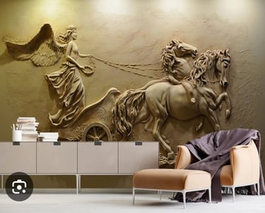 decoración pared corte CNC