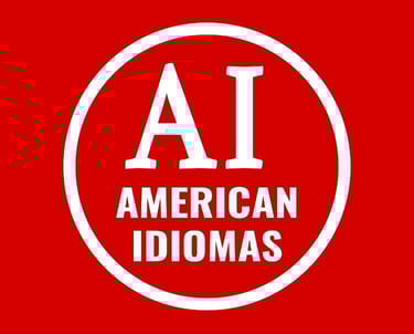 ai main logo americana de idiomas squared white text red background sd 001