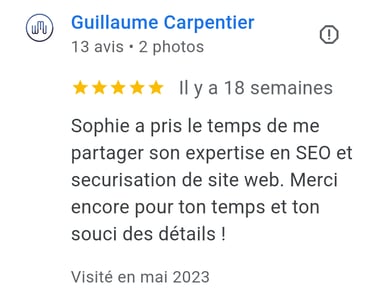 Temoignage guillaume seo
