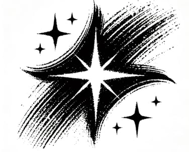 Illustration of AI icon in brush stroke style