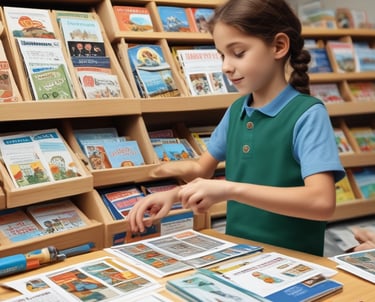 Photo of a cozy workspace with educational materials and a laptop displaying the Instituto Referência logo
