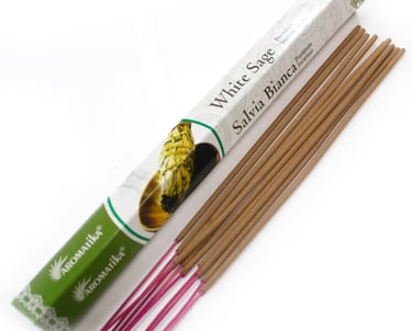 a bunch of sticks with a sticker of incense sticks