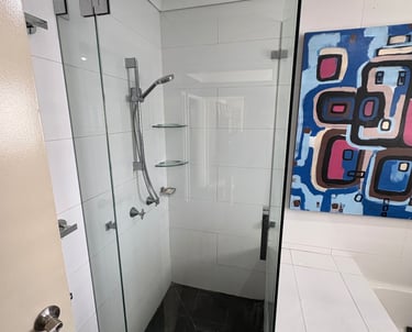 Frameless Shower screen