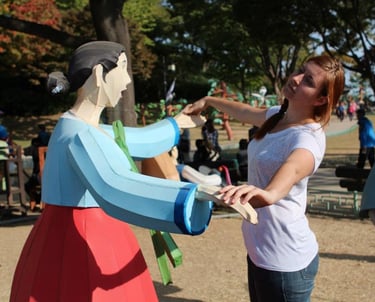 Author Ella on an adventure in Korea