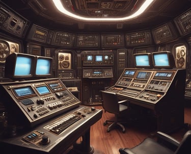 A recording studio on a starship