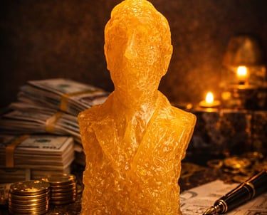 Esta vela representa el ritual de Juan del Dinero