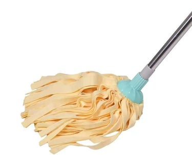 a mop with a mop and a mop