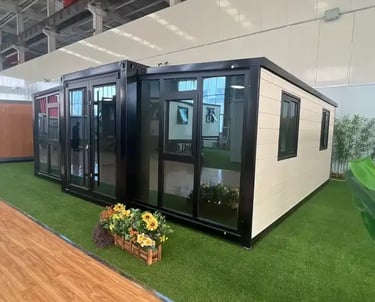 Glass Front Expandable Container House