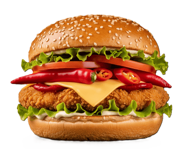 Chilli Chicken Burger from PremiYum Foods!