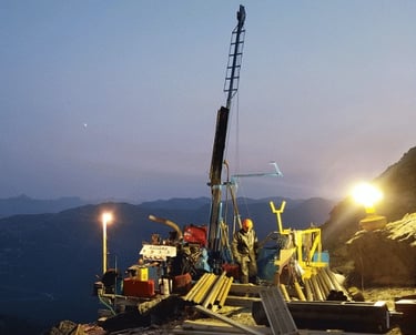 drill twighlight with worker