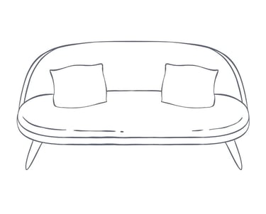 a couch with two pillows and pillows on it like the therapeutic partnership