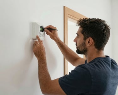 black blue and yellow textile