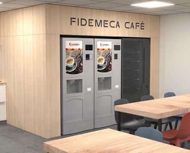 fidemeca espace café sur mesure sur base de machine type selecta