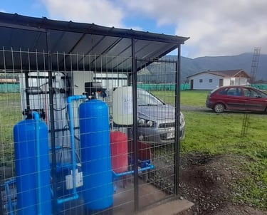 Sistema de tratamiento de agua e pozo