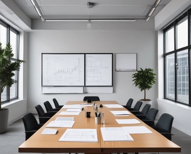 A modern retail store featuring a prominent illuminated logo on the front. The building's large glass facade reveals a spacious interior with a high ceiling and bright lighting. Customers are visible inside, engaged in various activities.