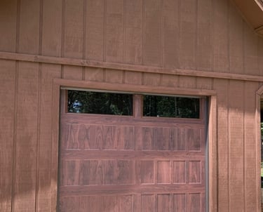 9x7 walnut garage door installed longview tx 