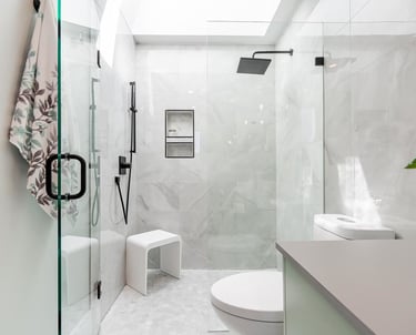 new walk in custom shower