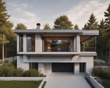 progetto villa moderna architetto mantova