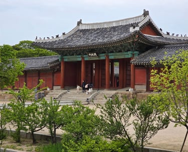 Changgyeonggung Palace gate and building