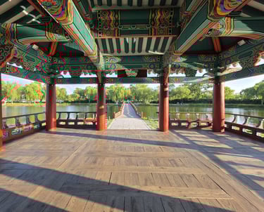 Bridge view from pavilion