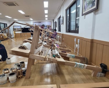 Silk making machinery still in use