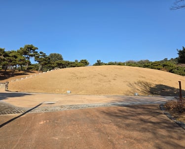 External view of King Muryeong's tomb