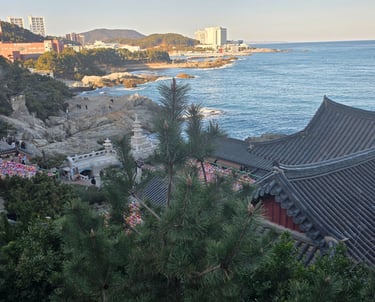 High ground view of Haedong Yonggungsa
