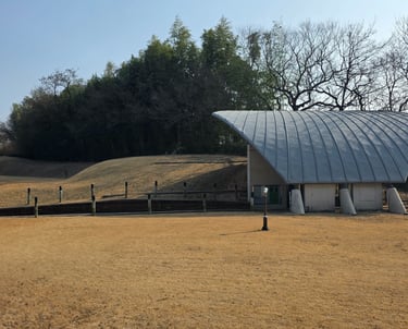 Archaeological site with midden view hall