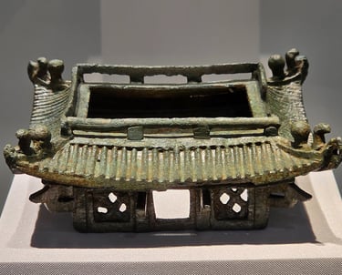 Minature bronze pagoda