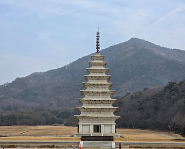 Eastern stone pagoda reconstruction