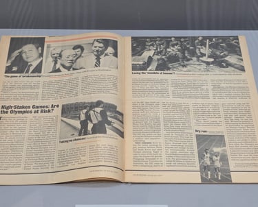Foreign newspaper showing South Korean news story from 1987